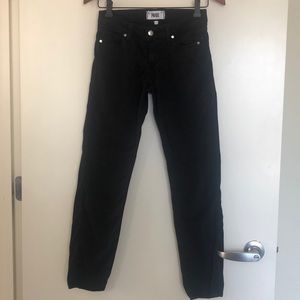 Paige Peg Skinny Black Jeans Size 24